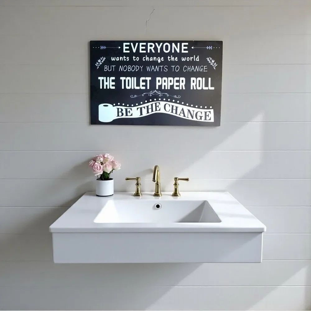 Nobody wants to change the toilet paper roll! I know you can relate!